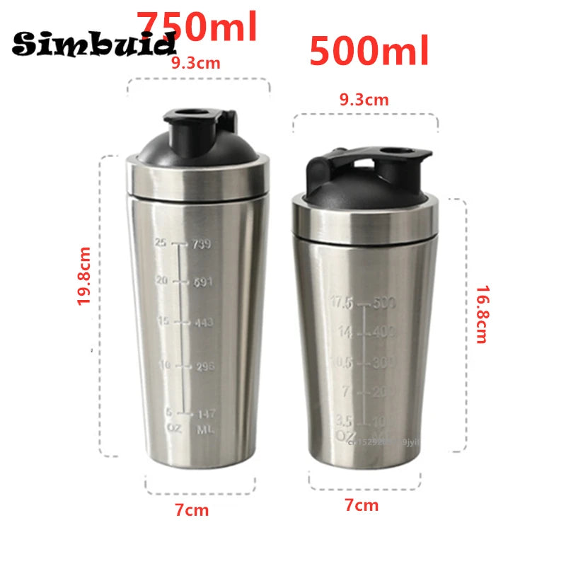 Premium Stainless Steel Protein Shaker Bottle 